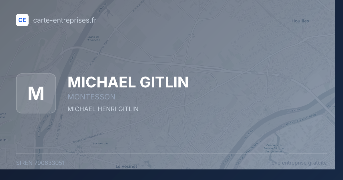 MICHAEL GITLIN — 790633051 — fiche entreprise