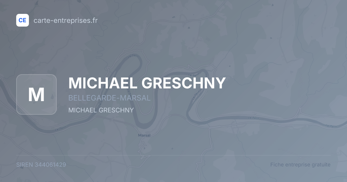 MICHAEL GRESCHNY — 344061429 — fiche entreprise