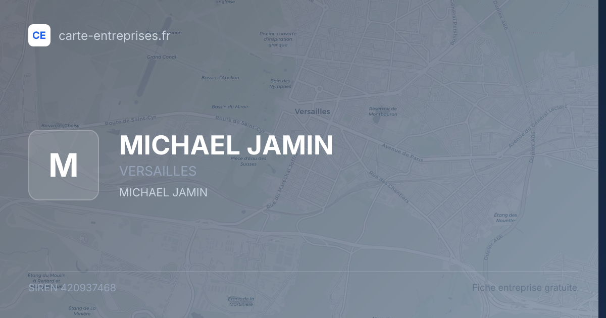 MICHAEL JAMIN — 420937468 — fiche entreprise