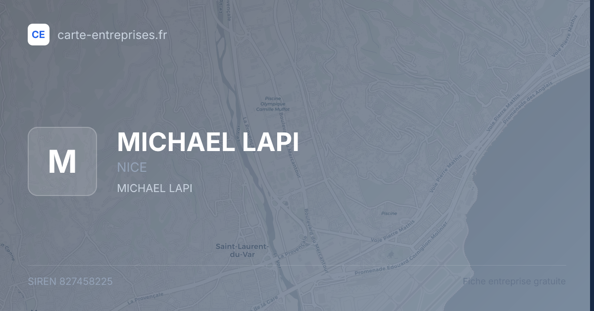MICHAEL LAPI — 827458225 — fiche entreprise