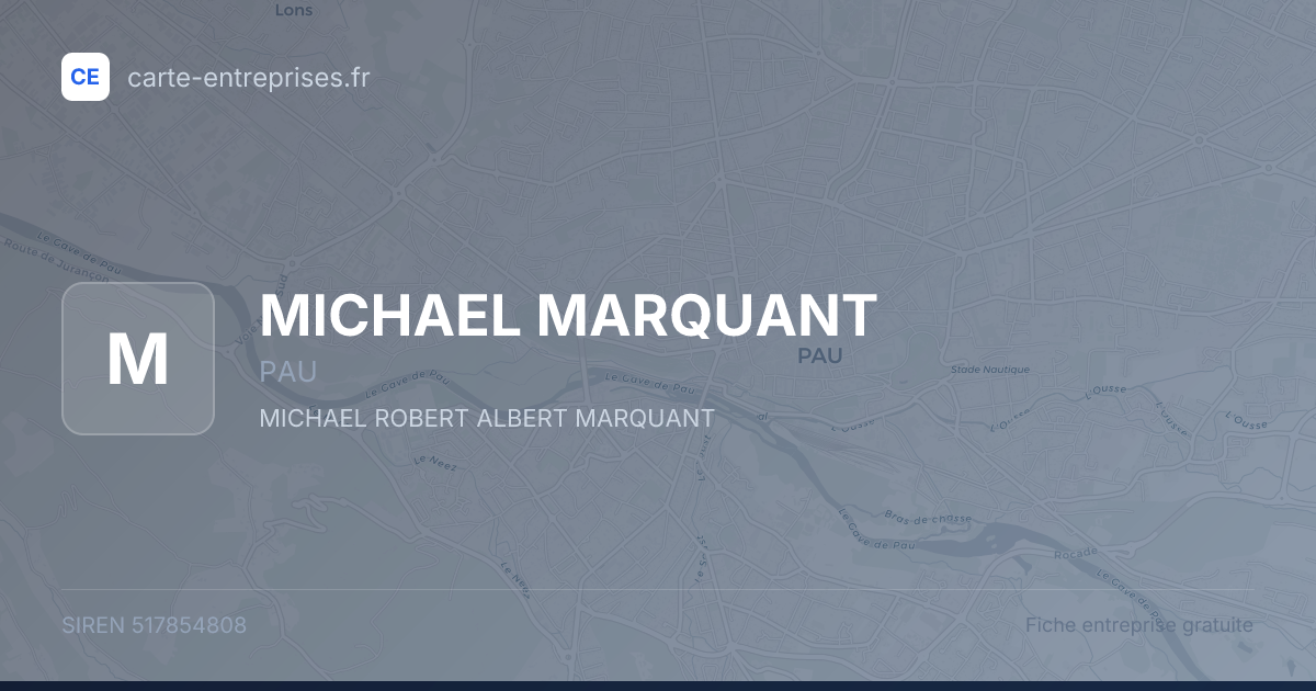 MICHAEL MARQUANT — 517854808 — fiche entreprise