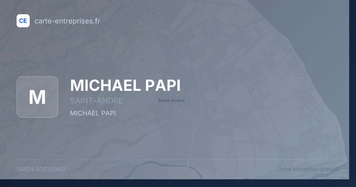 MICHAEL PAPI — 500192612 — fiche entreprise