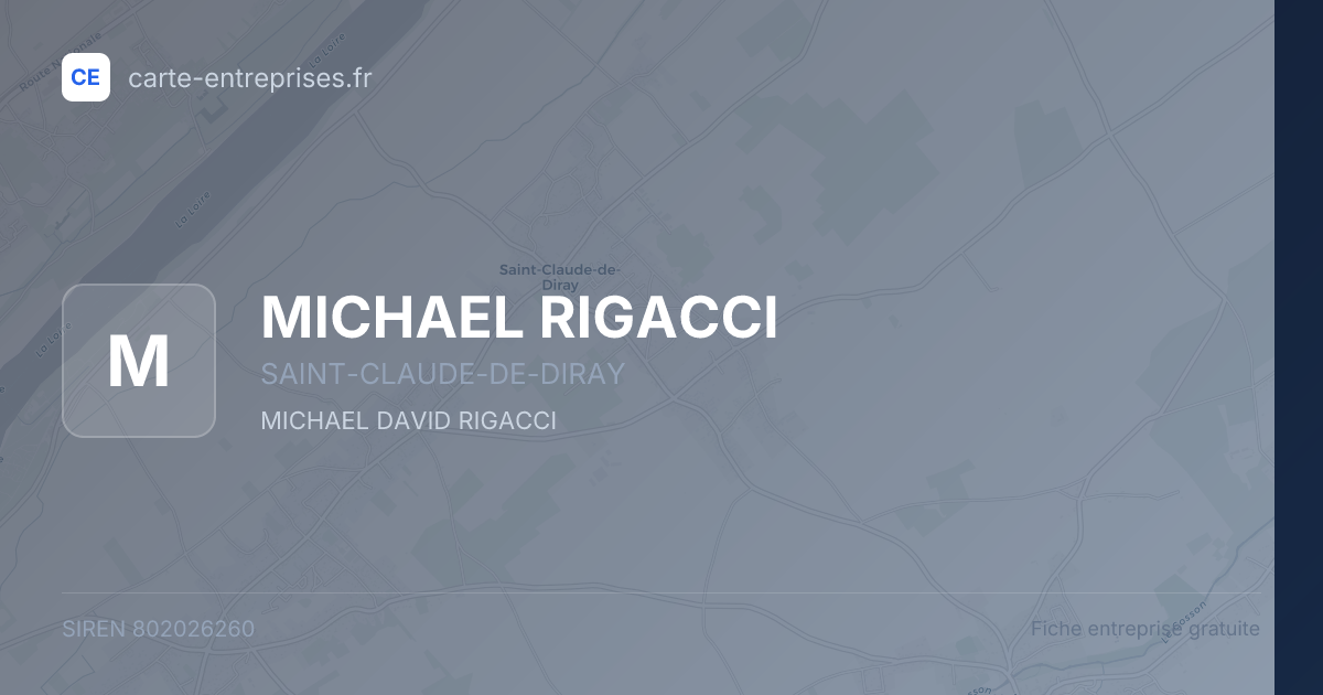 MICHAEL RIGACCI — 802026260 — fiche entreprise