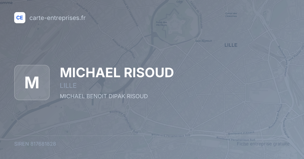 MICHAEL RISOUD — 817681828 — fiche entreprise