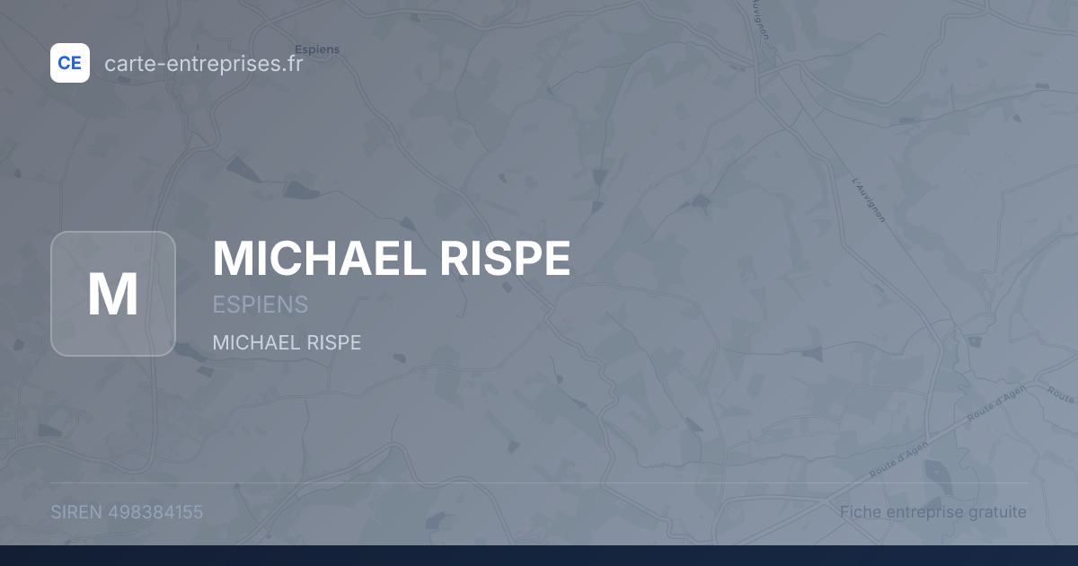 MICHAEL RISPE — 498384155 — fiche entreprise