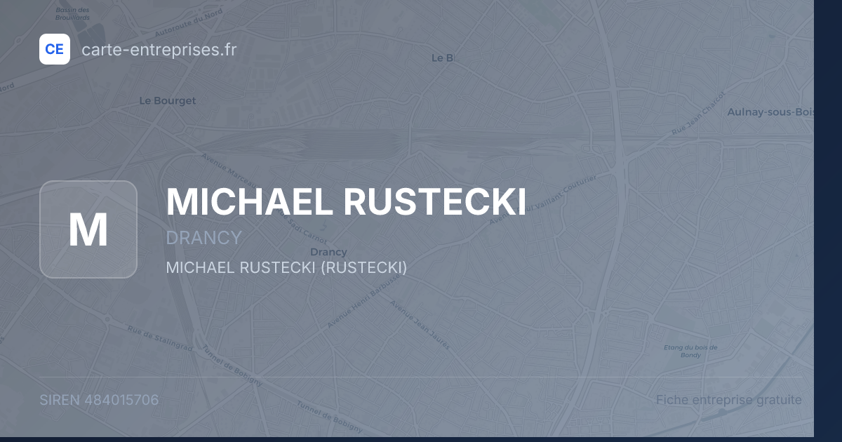 MICHAEL RUSTECKI — 484015706 — fiche entreprise