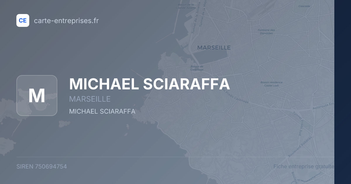 MICHAEL SCIARAFFA — 750694754 — fiche entreprise