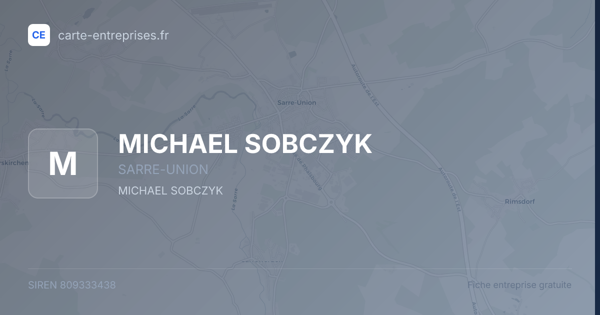 MICHAEL SOBCZYK — 809333438 — fiche entreprise