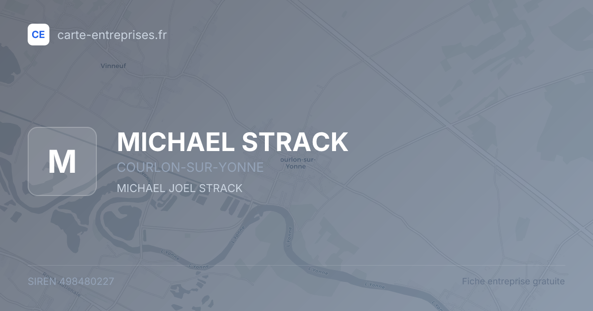 MICHAEL STRACK — 498480227 — fiche entreprise