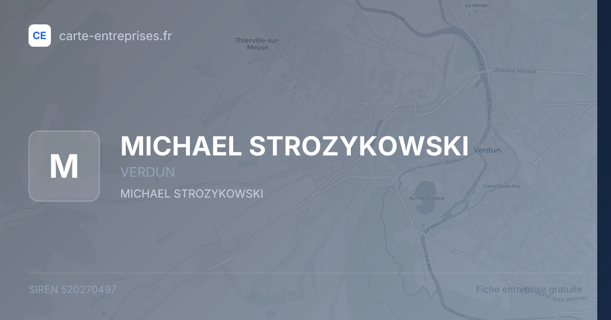 MICHAEL STROZYKOWSKI — 520270497 — fiche entreprise