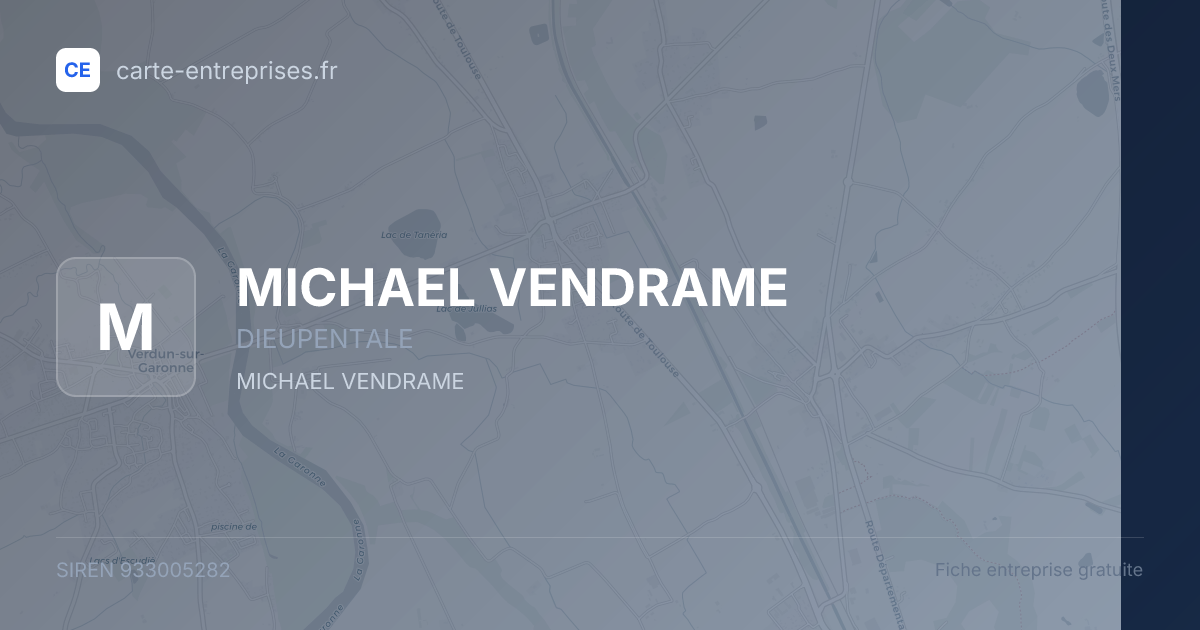 MICHAEL VENDRAME — 933005282 — fiche entreprise