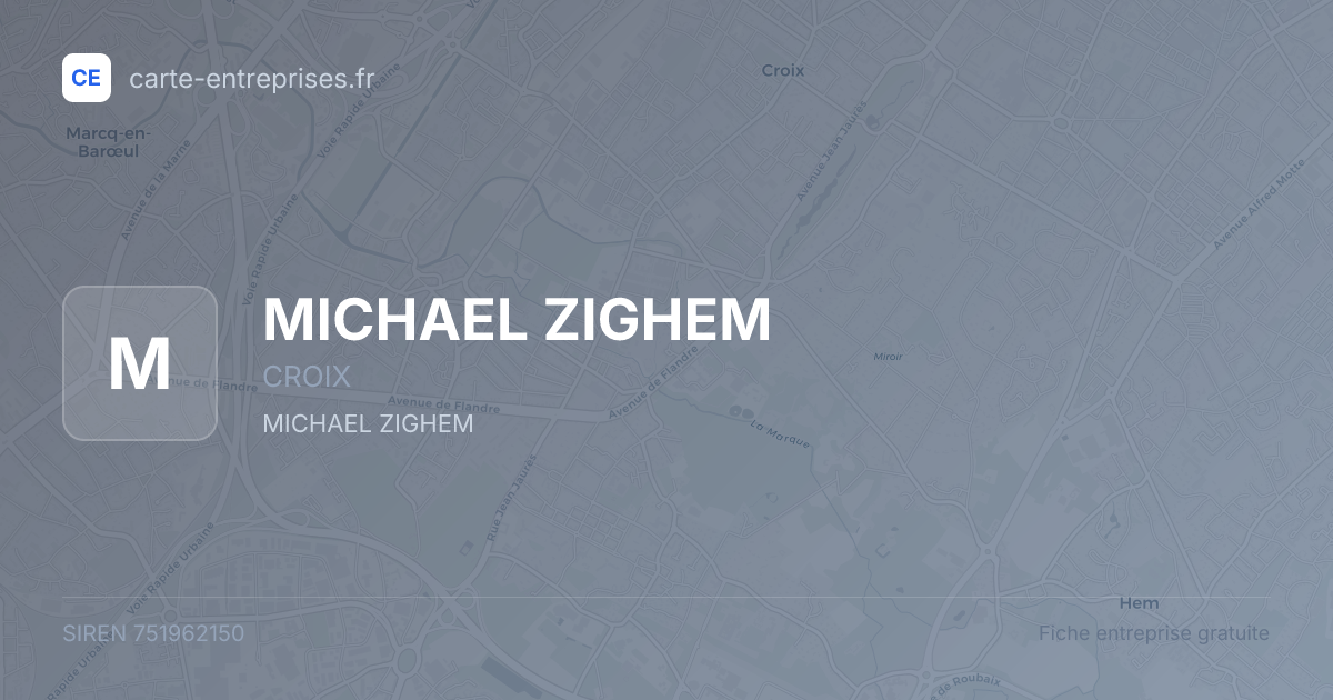 MICHAEL ZIGHEM — 751962150 — fiche entreprise
