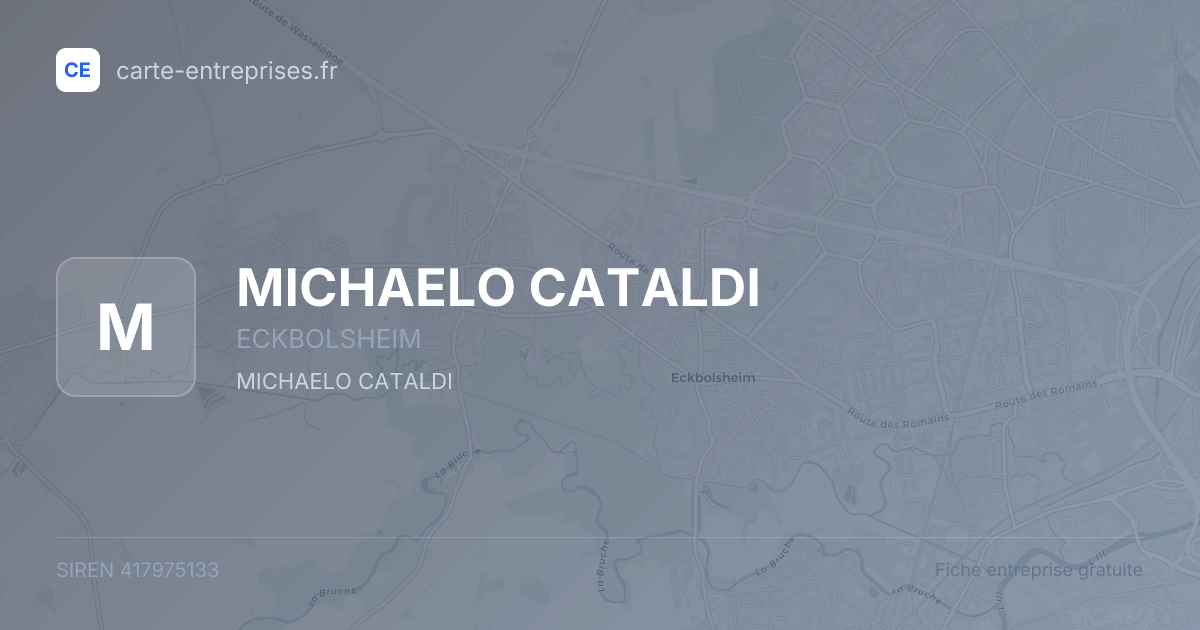MICHAELO CATALDI — 417975133 — fiche entreprise