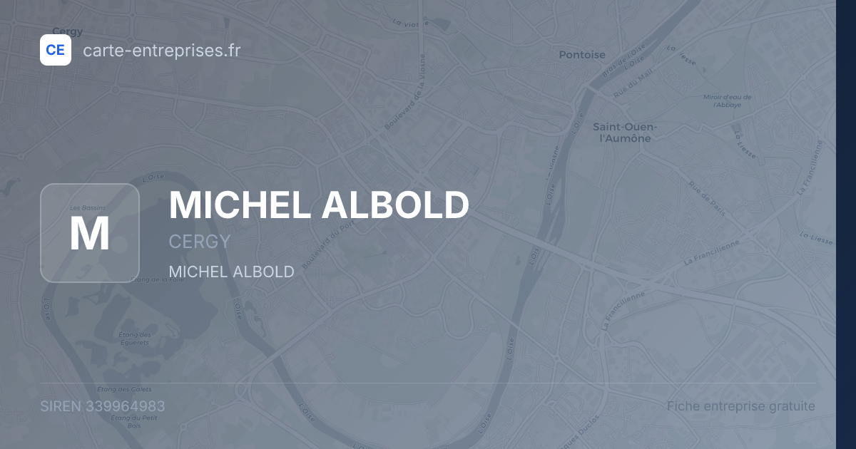 MICHEL ALBOLD — 339964983 — fiche entreprise