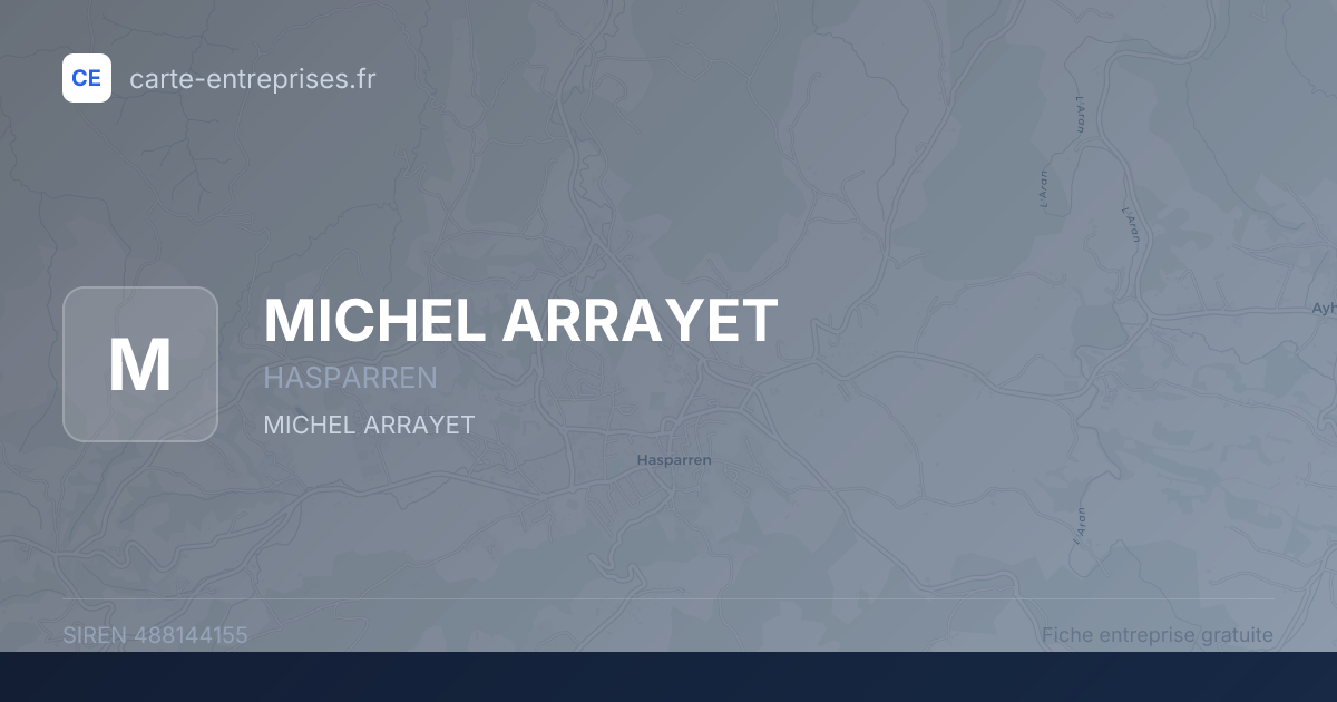 MICHEL ARRAYET — 488144155 — fiche entreprise