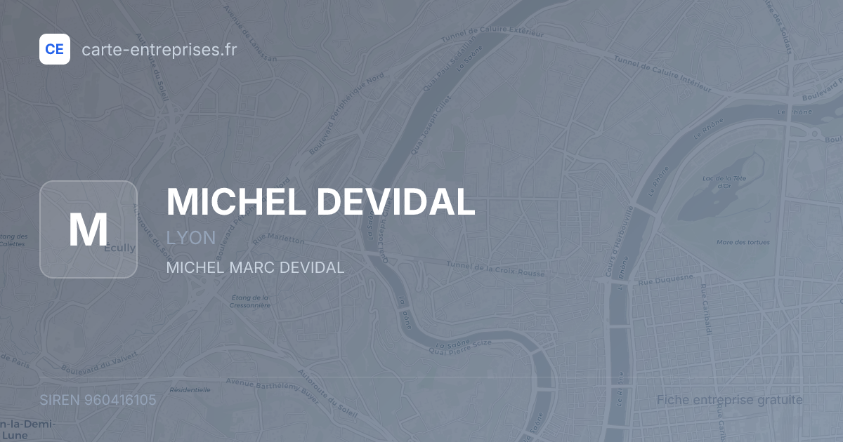 MICHEL DEVIDAL — 960416105 — fiche entreprise