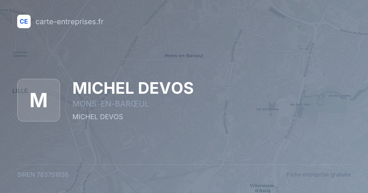 MICHEL DEVOS — 783751936 — fiche entreprise