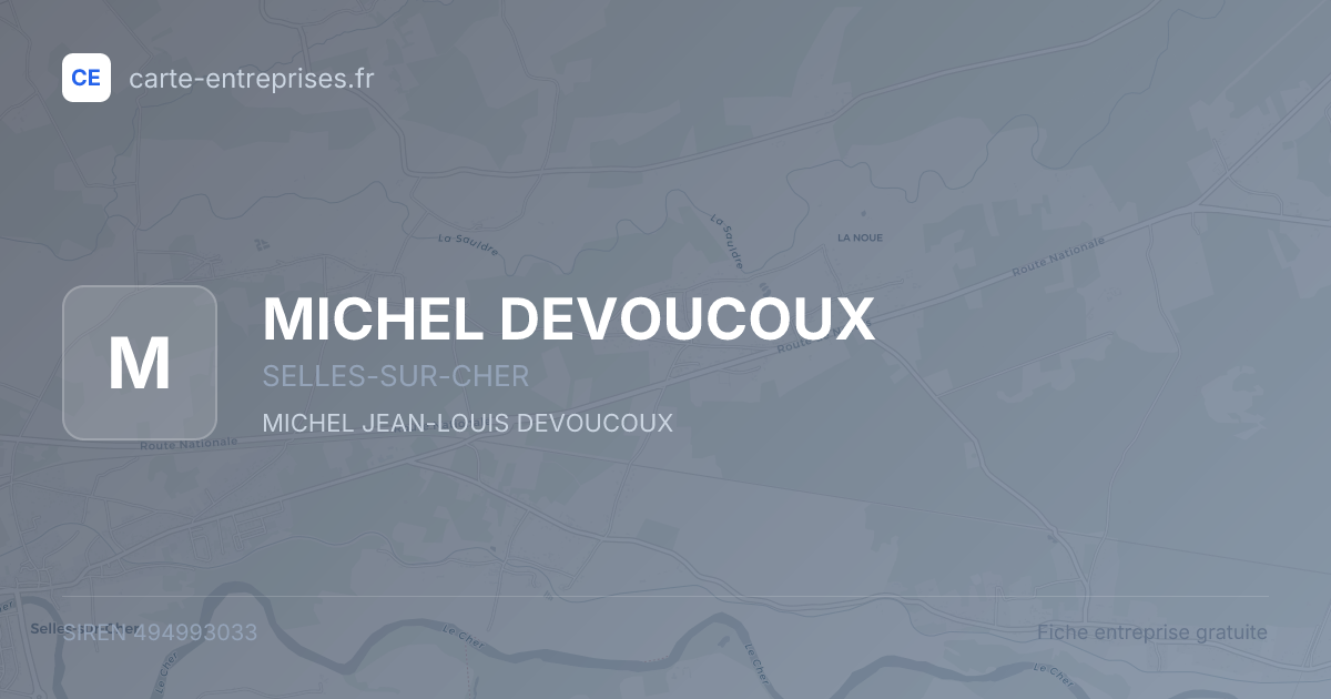 MICHEL DEVOUCOUX — 494993033 — fiche entreprise