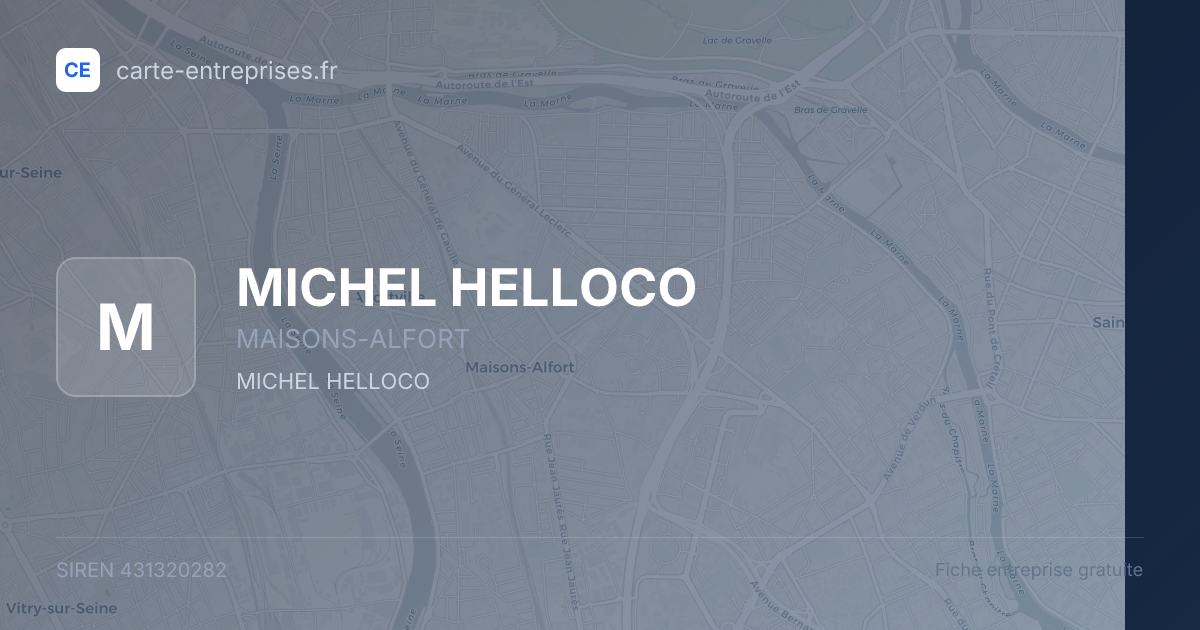MICHEL HELLOCO — 431320282 — fiche entreprise