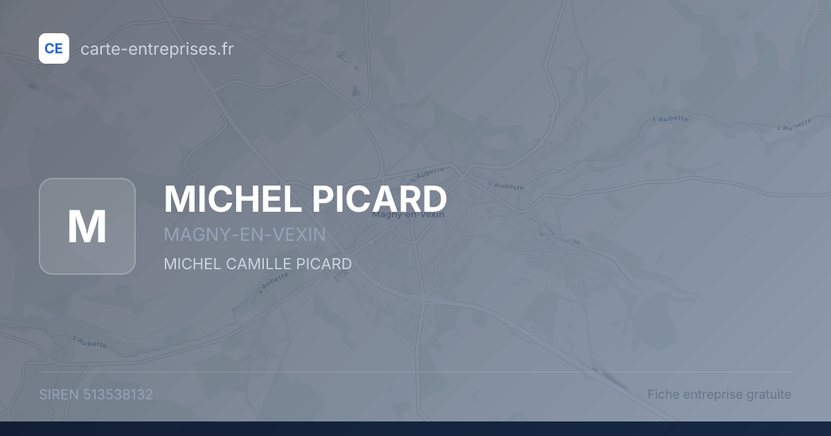 MICHEL PICARD — 513538132 — fiche entreprise