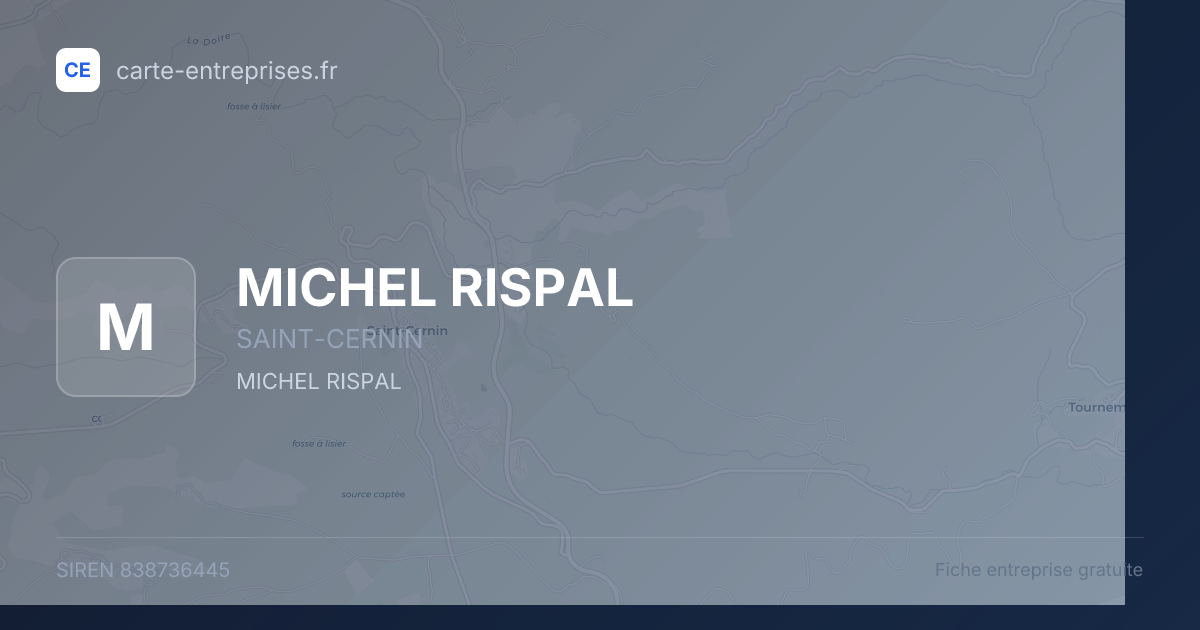 MICHEL RISPAL — 838736445 — fiche entreprise