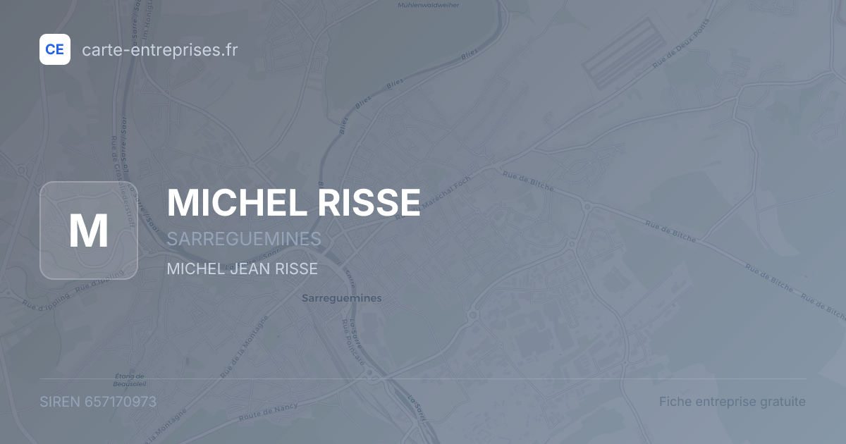 MICHEL RISSE — 657170973 — fiche entreprise
