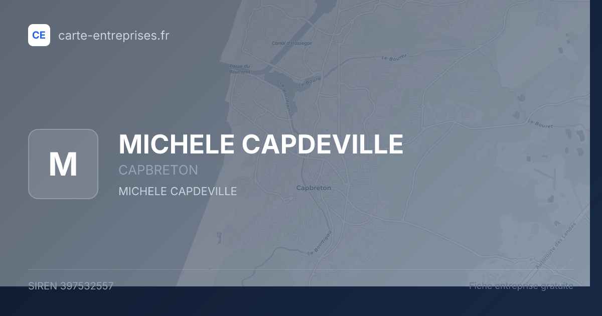 MICHELE CAPDEVILLE — 397532557 — fiche entreprise