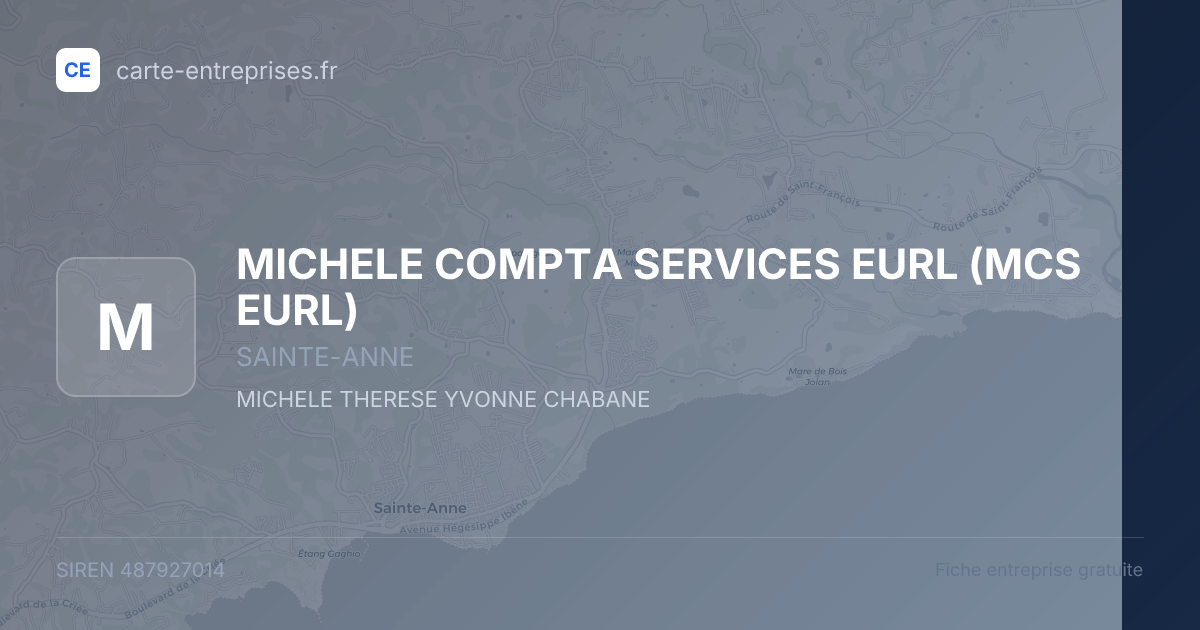 MICHELE COMPTA SERVICES EURL (MCS EURL) — 487927014 — fiche entreprise
