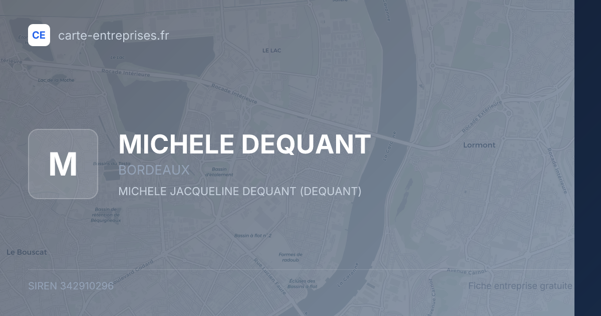 MICHELE DEQUANT — 342910296 — fiche entreprise