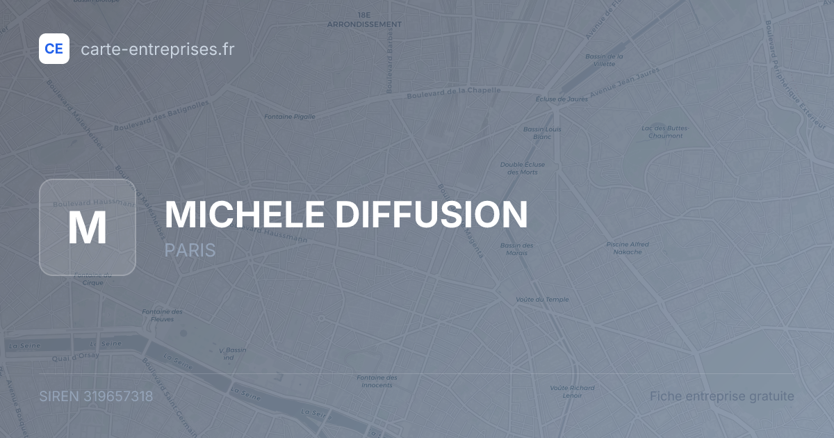 MICHELE DIFFUSION — 319657318 — fiche entreprise