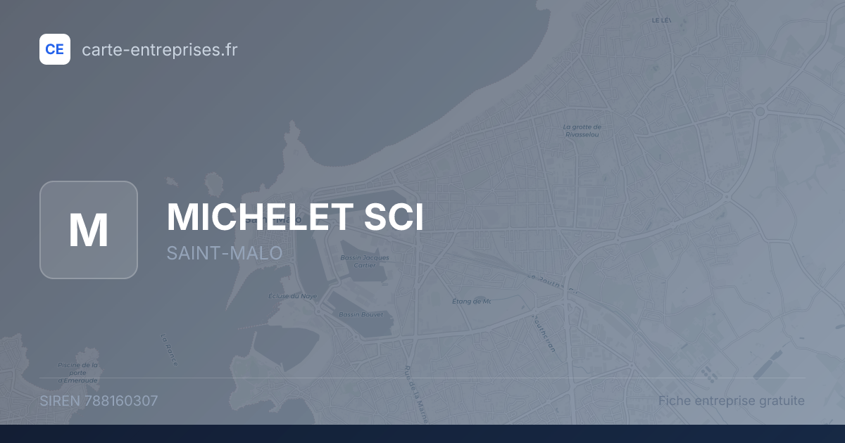 MICHELET SCI — 788160307 — fiche entreprise
