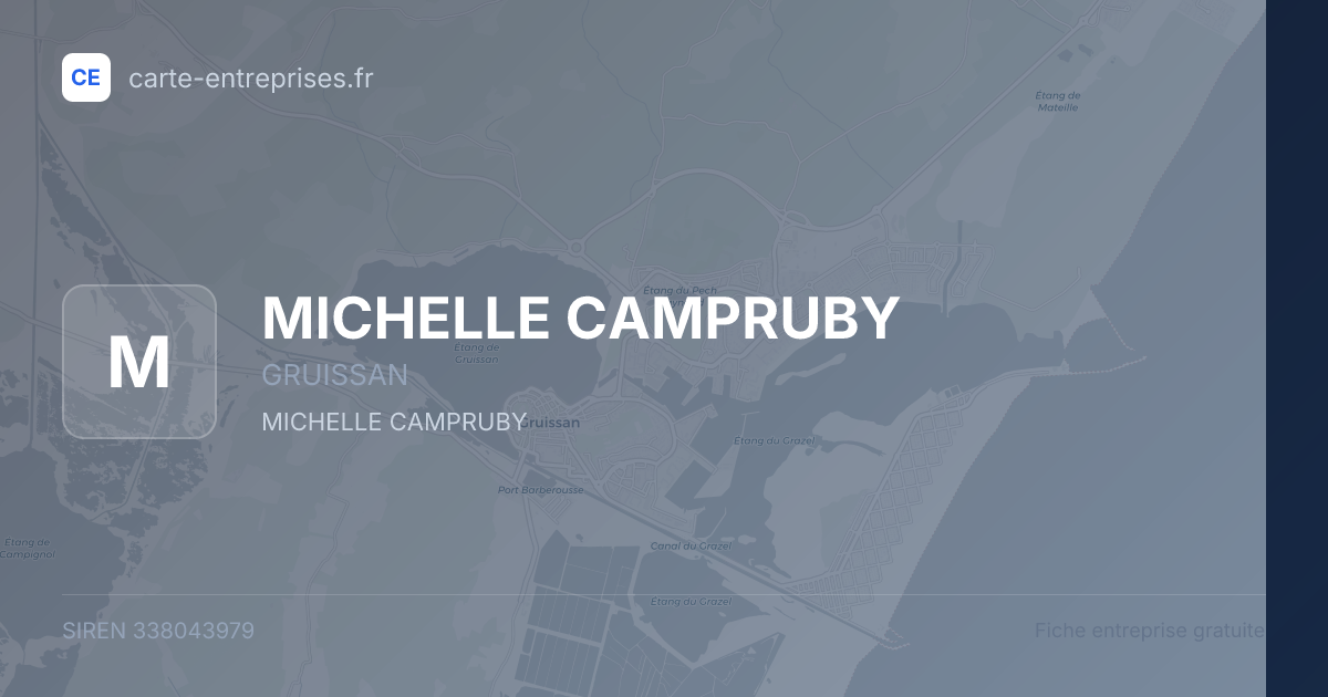 MICHELLE CAMPRUBY — 338043979 — fiche entreprise