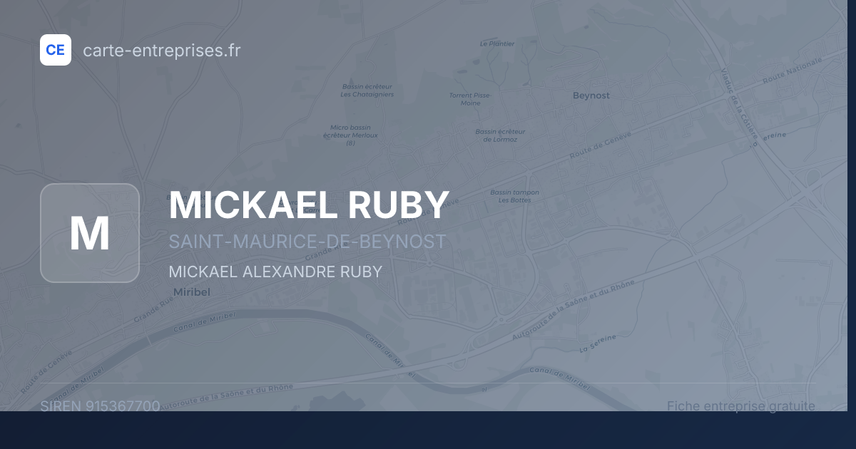 MICKAEL RUBY — 915367700 — fiche entreprise