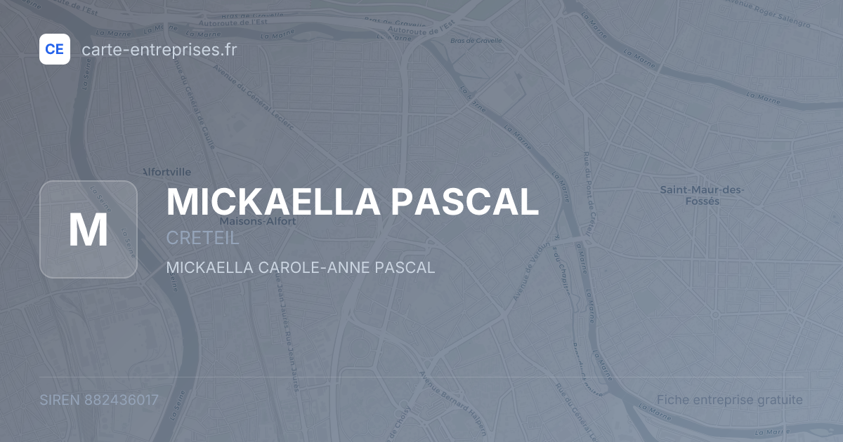 MICKAELLA PASCAL — 882436017 — fiche entreprise