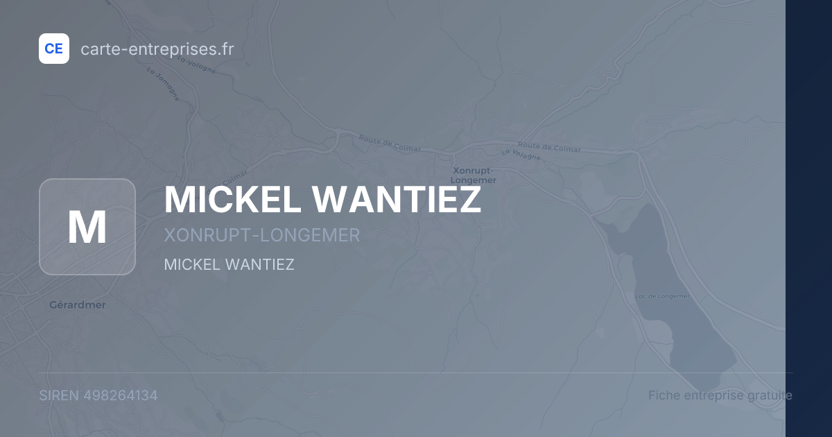 MICKEL WANTIEZ — 498264134 — fiche entreprise