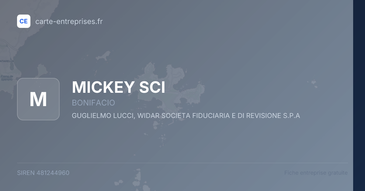 MICKEY SCI — 481244960 — fiche entreprise