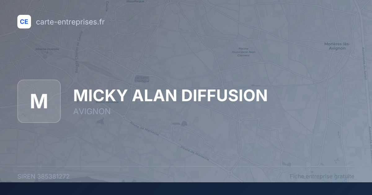 MICKY ALAN DIFFUSION — 385381272 — fiche entreprise
