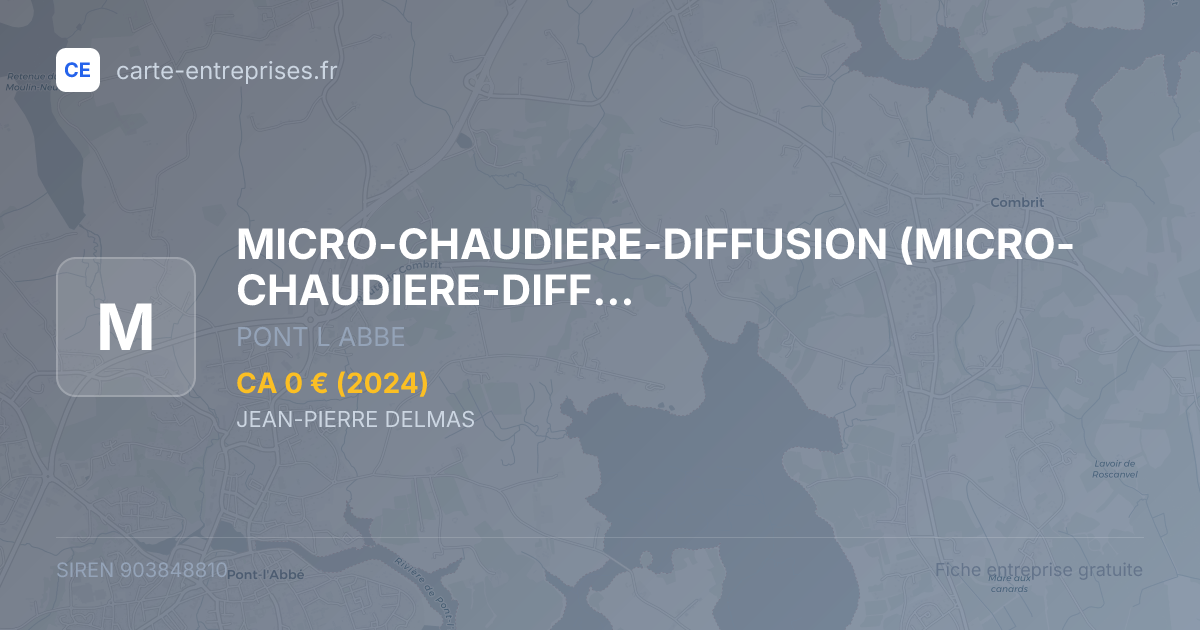 MICRO-CHAUDIERE-DIFFUSION — 903848810 — fiche entreprise