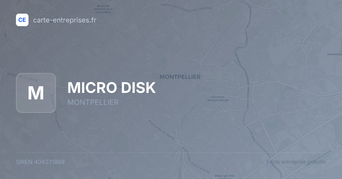 MICRO DISK — 404271868 — fiche entreprise