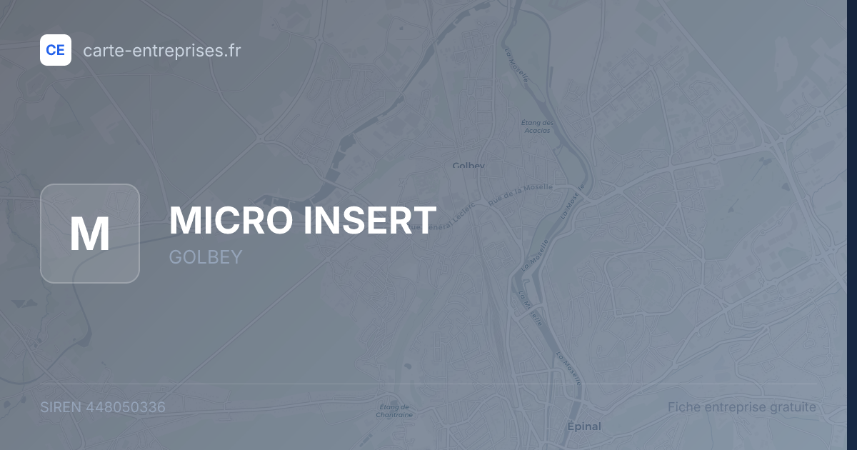 MICRO INSERT — 448050336 — fiche entreprise