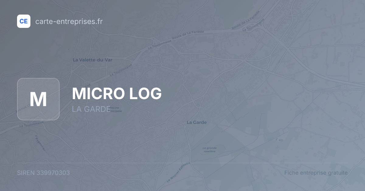 MICRO LOG — 339970303 — fiche entreprise
