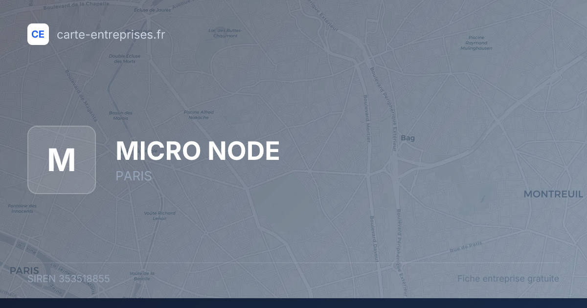 MICRO NODE — 353518855 — fiche entreprise