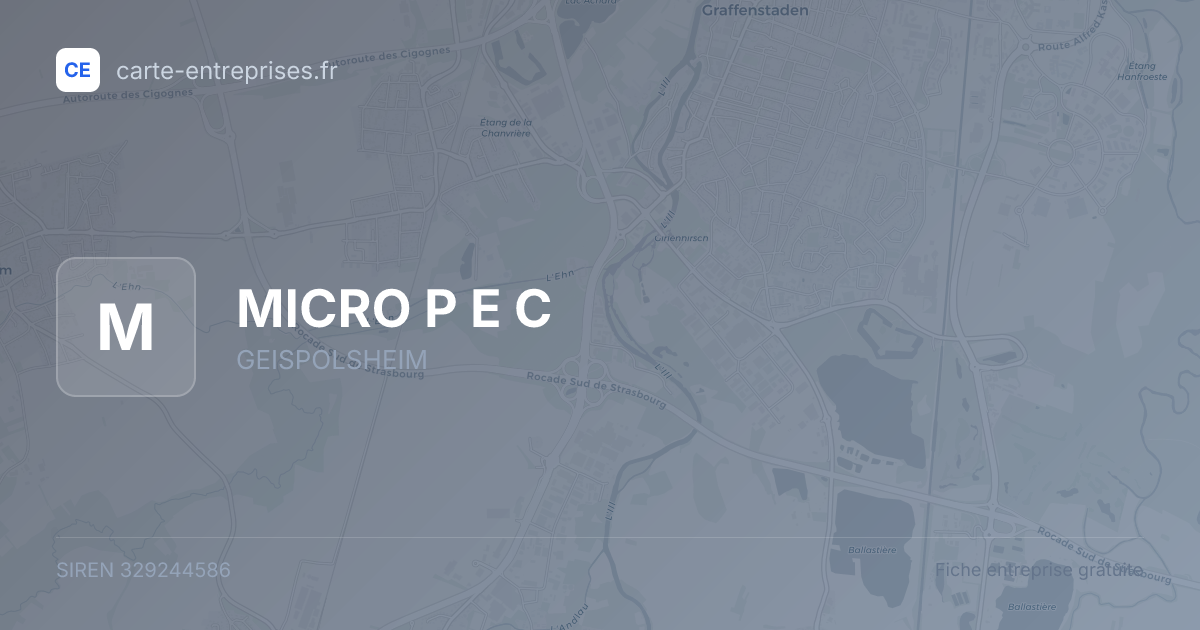 MICRO P E C — 329244586 — fiche entreprise