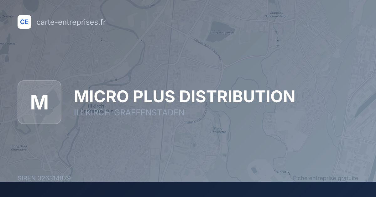 MICRO PLUS DISTRIBUTION — 326314879 — fiche entreprise