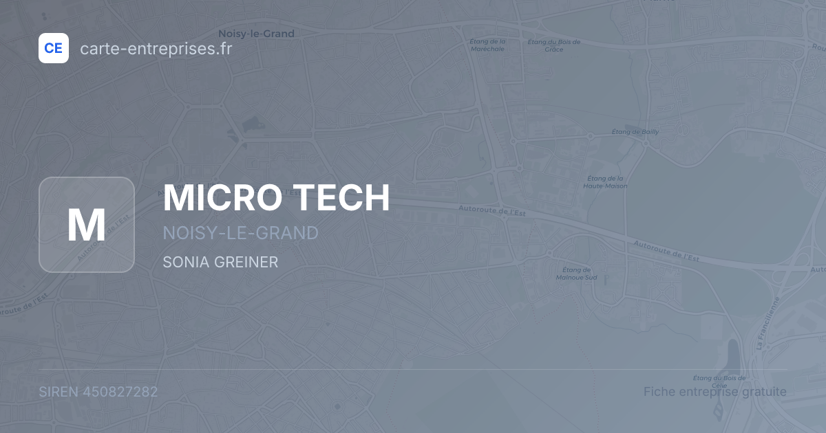 MICRO TECH — 450827282 — fiche entreprise