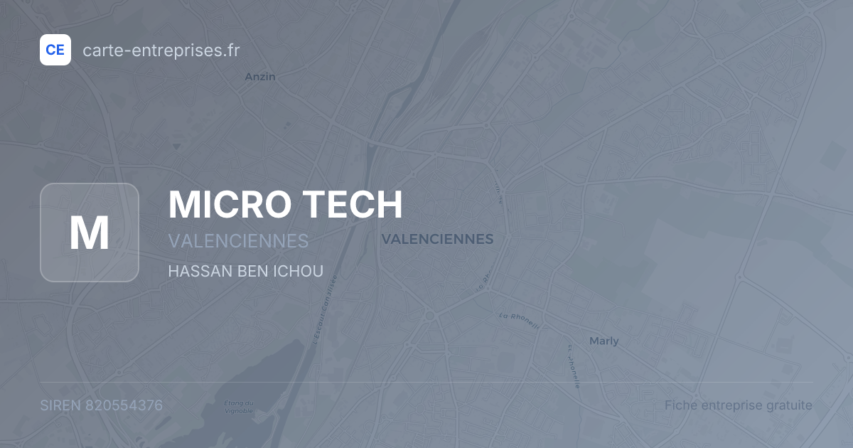 MICRO TECH — 820554376 — fiche entreprise