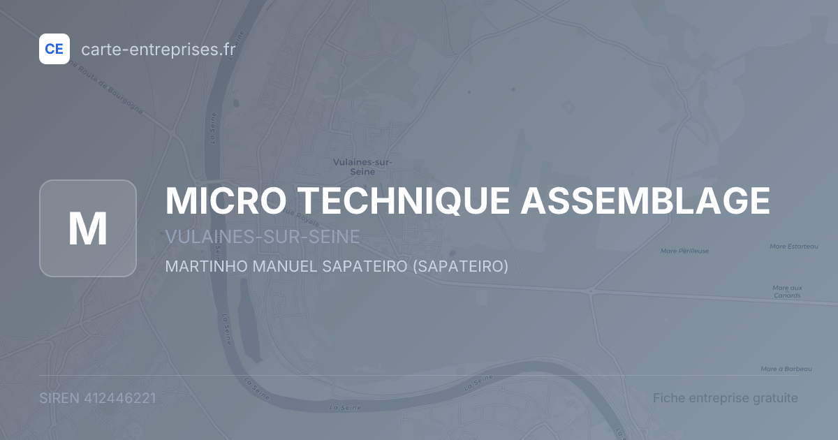 MICRO TECHNIQUE ASSEMBLAGE — 412446221 — fiche entreprise