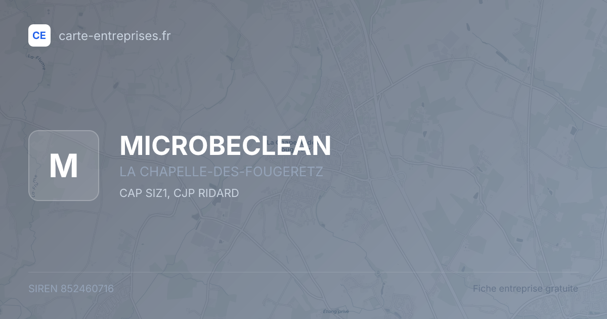 MICROBECLEAN — 852460716 — fiche entreprise