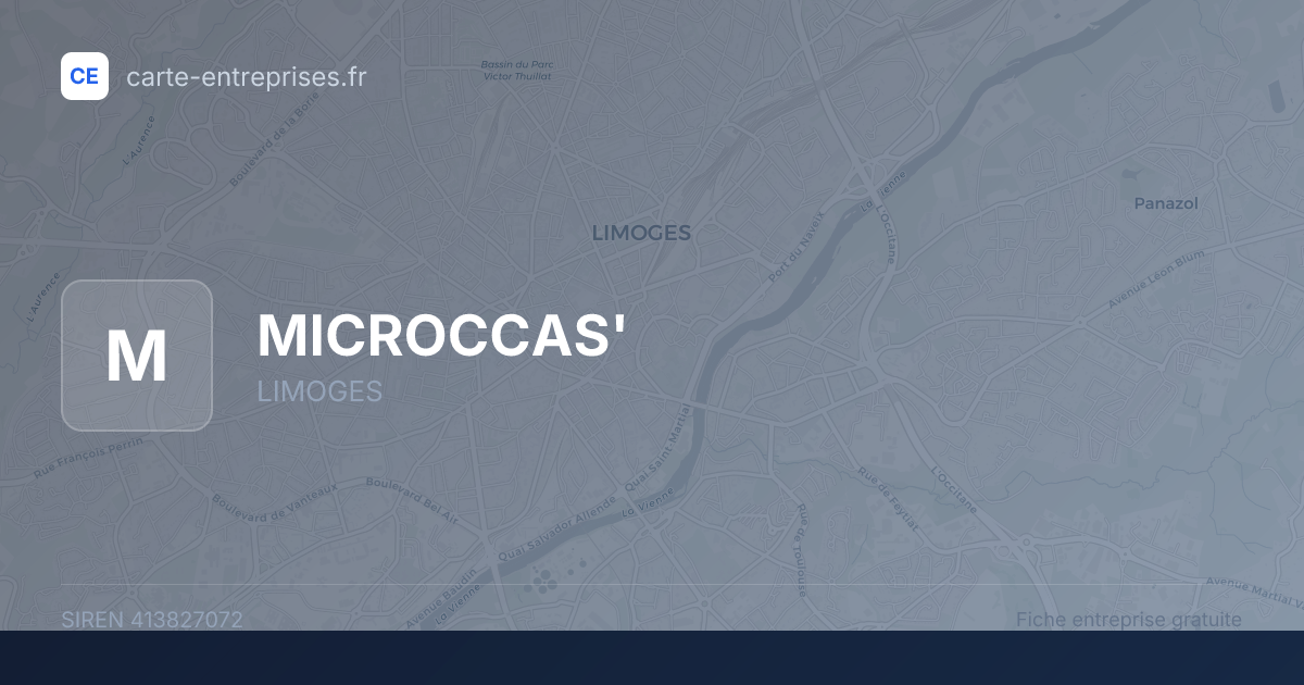 MICROCCAS' — 413827072 — fiche entreprise