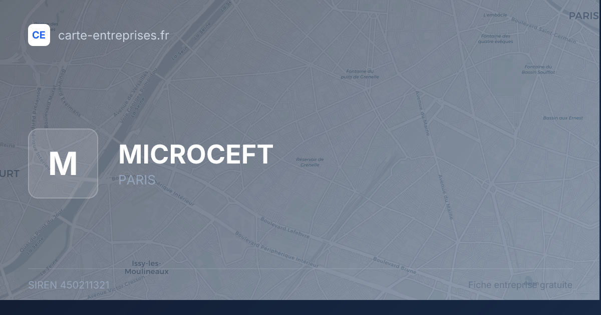 MICROCEFT — 450211321 — fiche entreprise